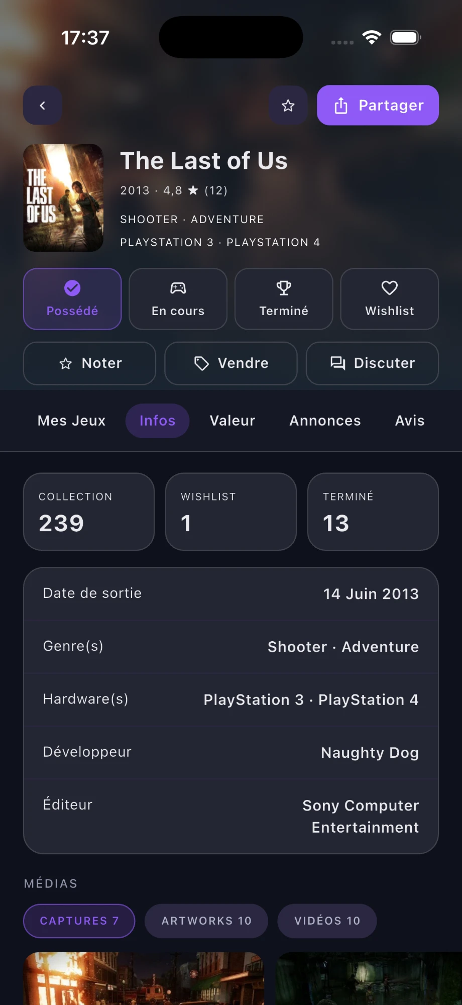 Fiche du jeu The Last of Us sur Qwargs